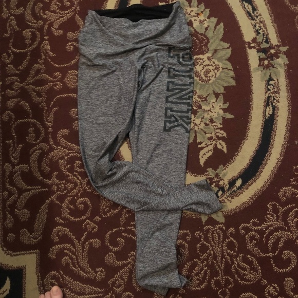 Victoria Secret Pink Ultimate Leggings, size small grey activewear - like new - Picture 5 of 5